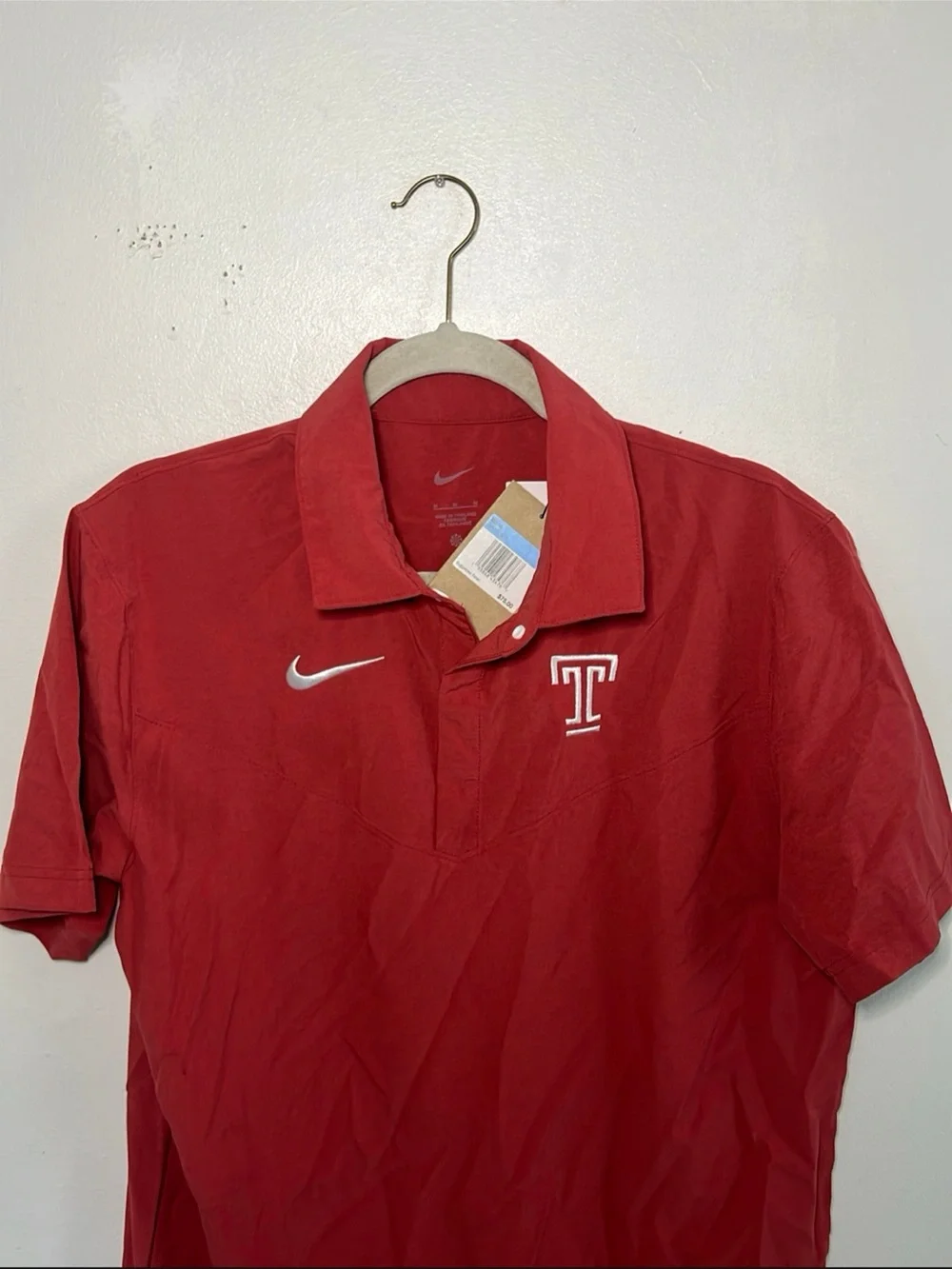 Nike Red Temple 'T' Polo Shirt